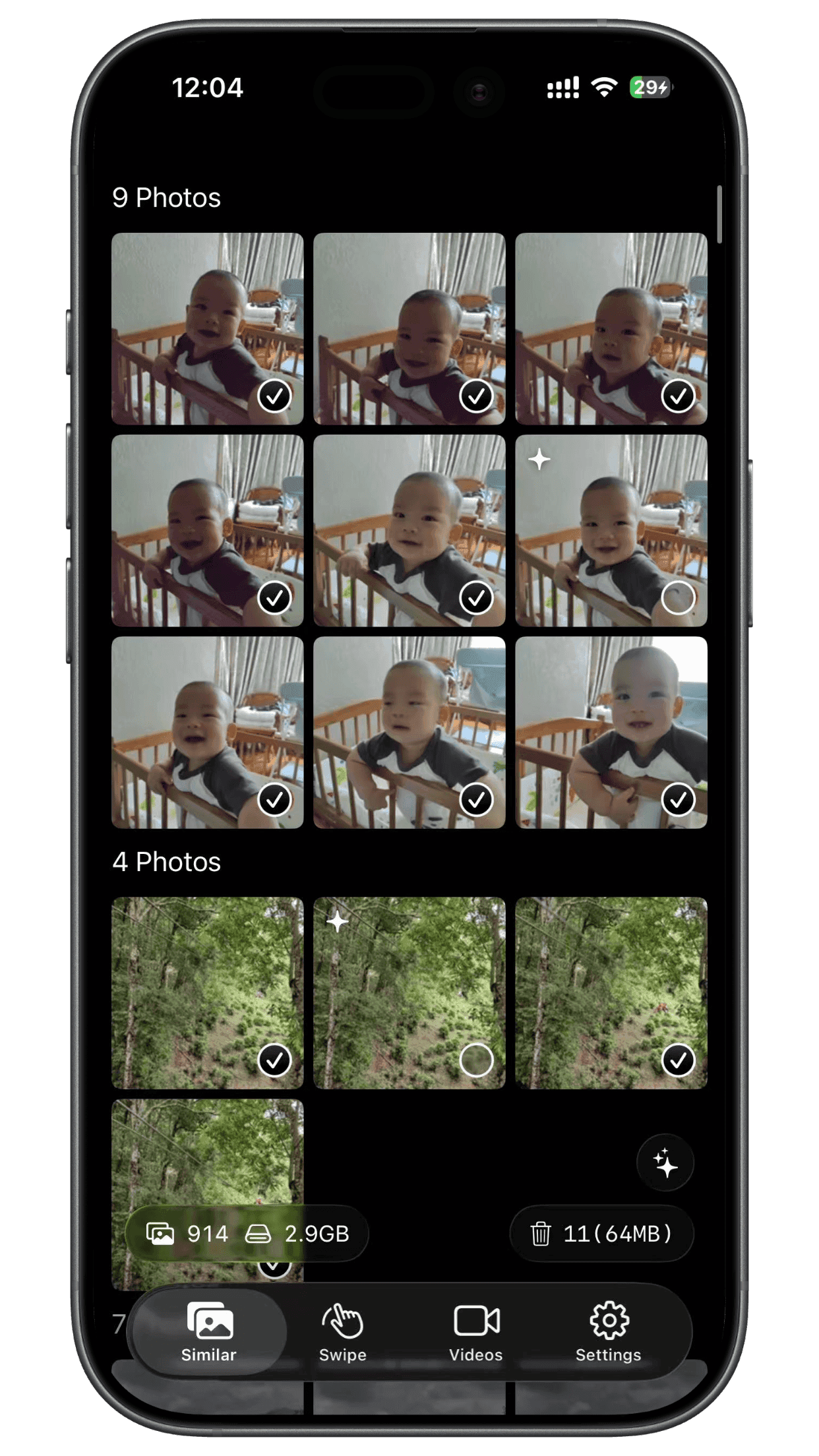 Similar photos browse interface
